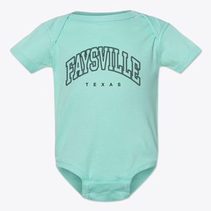Faysville Texas Inline Baby Onesie