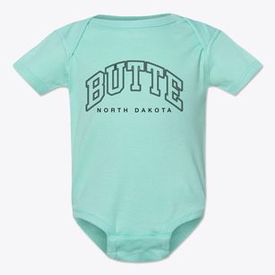 Butte North Dakota Inline Baby Onesie