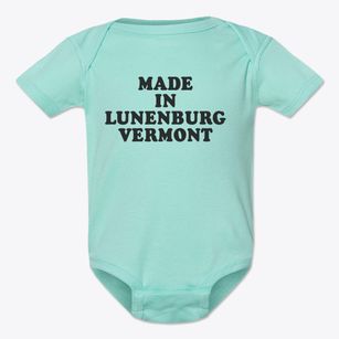 Lunenburg Vermont Classic 70s Baby Onesie