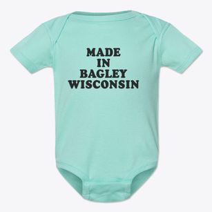 Bagley Wisconsin Classic 70s Baby Onesie