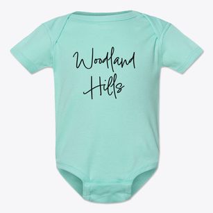 Woodland Hills North Carolina Freestyle Baby Onesie