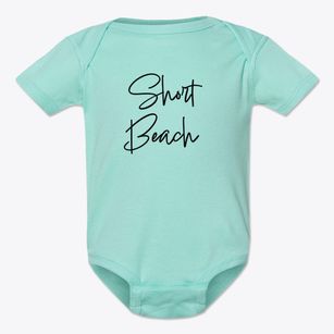 Short Beach Connecticut Freestyle Baby Onesie