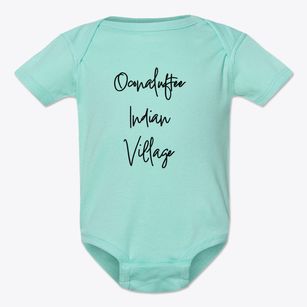 Oconaluftee Indian Village North Carolina Freestyle Baby Onesie