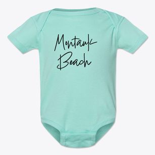Montauk Beach New York Freestyle Baby Onesie