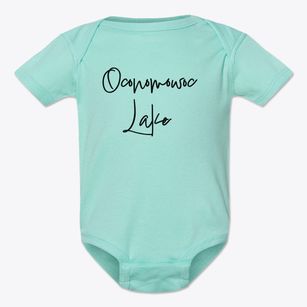 Oconomowoc Lake Wisconsin Freestyle Baby Onesie