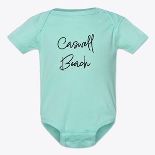 Caswell Beach North Carolina Freestyle Baby Onesie