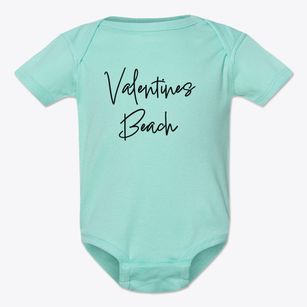 Valentines Beach New York Freestyle Baby Onesie