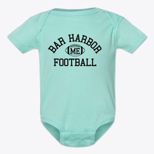 Bar Harbor Maine Football Baby Onesie