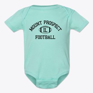 Mount Prospect Illinois Football Baby Onesie