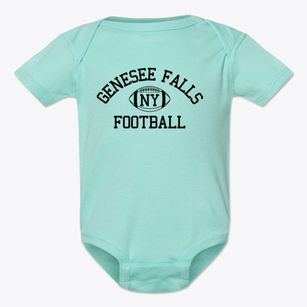 Genesee Falls New York Football Baby Onesie