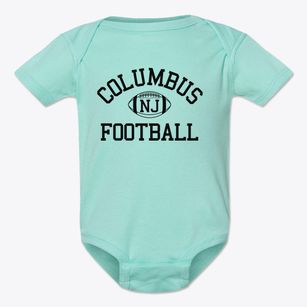 Columbus New Jersey Football Baby Onesie