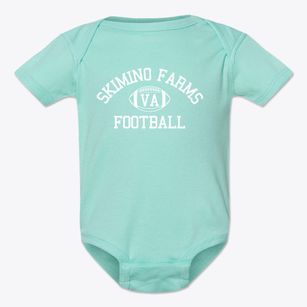 Skimino Farms Virginia Football Baby Onesie