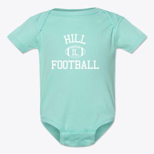 Hill Illinois Football Baby Onesie