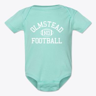Olmstead North Dakota Football Baby Onesie