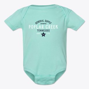 Poplar Creek Tennessee General Supply Baby Onesie