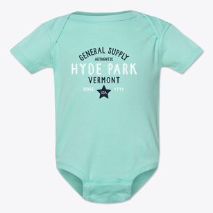 Hyde Park Vermont General Supply Baby Onesie