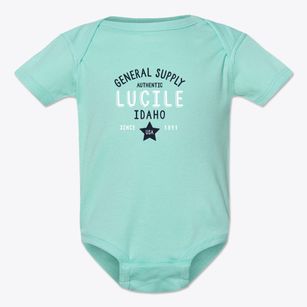 Lucile Idaho General Supply Baby Onesie