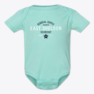 East Sheldon Vermont General Supply Baby Onesie