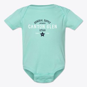 Canyon Glen Utah General Supply Baby Onesie
