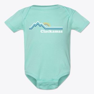 Clackamas Oregon Mountain View Baby Onesie
