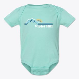Violet Hill Pennsylvania Mountain View Baby Onesie