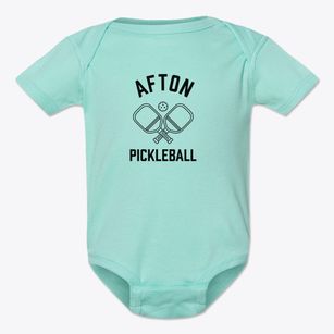Afton West Virginia Pickleball Baby Onesie