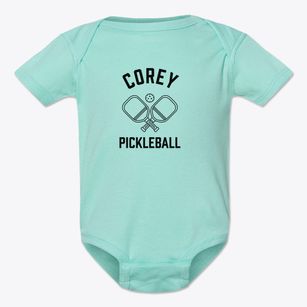 Corey Louisiana Pickleball Baby Onesie
