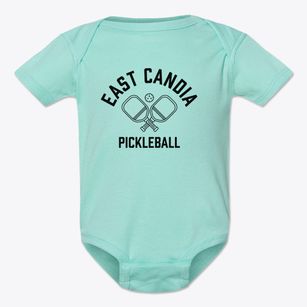 East Candia New Hampshire Pickleball Baby Onesie