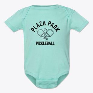 Plaza Park New Jersey Pickleball Baby Onesie