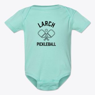 Larch Michigan Pickleball Baby Onesie
