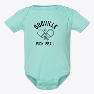 Sodville Texas Pickleball Baby Onesie