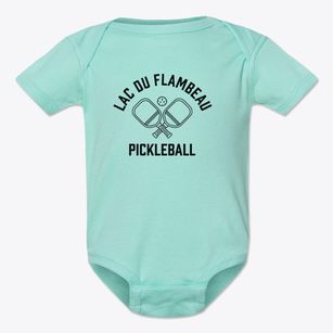 Lac Du Flambeau Wisconsin Pickleball Baby Onesie