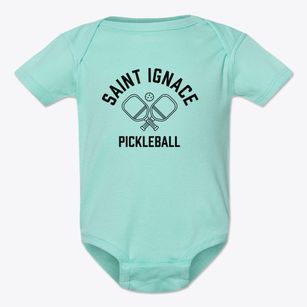 St. Ignace Michigan Pickleball Baby Onesie
