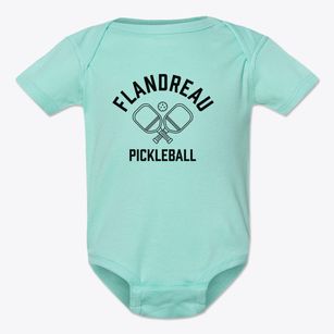 Flandreau South Dakota Pickleball Baby Onesie