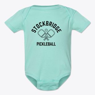Stockbridge Massachusetts Pickleball Baby Onesie