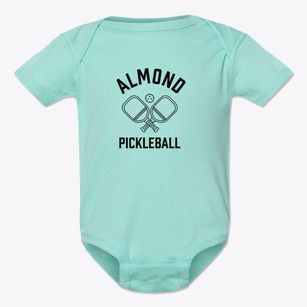 Almond New York Pickleball Baby Onesie