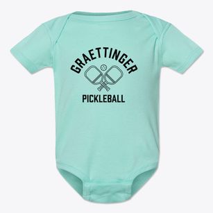 Graettinger Iowa Pickleball Baby Onesie