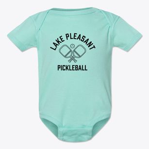 Lake Pleasant New York Pickleball Baby Onesie