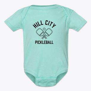 Hill City Minnesota Pickleball Baby Onesie