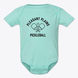 Pleasant Plains New Jersey Pickleball Baby Onesie