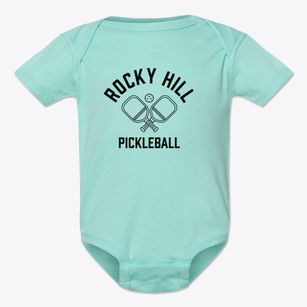 Rocky Hill Connecticut Pickleball Baby Onesie