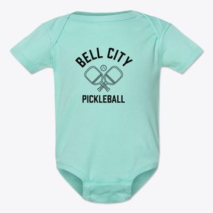 Bell City Missouri Pickleball Baby Onesie