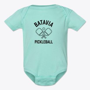 Batavia New York Pickleball Baby Onesie