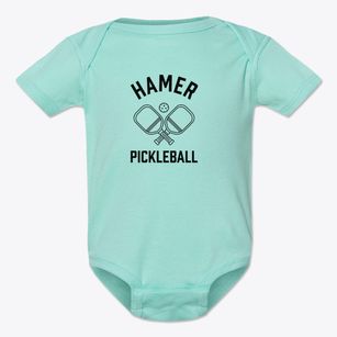 Hamer Idaho Pickleball Baby Onesie