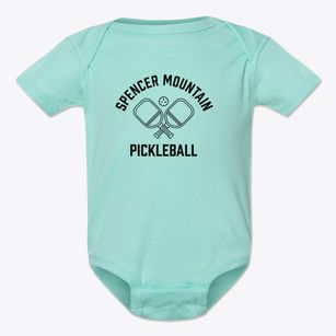 Spencer Mountain North Carolina Pickleball Baby Onesie