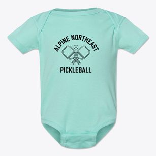 Alpine Northeast Wyoming Pickleball Baby Onesie