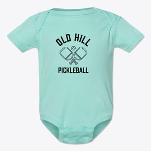 Old Hill Connecticut Pickleball Baby Onesie