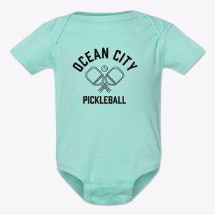 Ocean City New Jersey Pickleball Baby Onesie