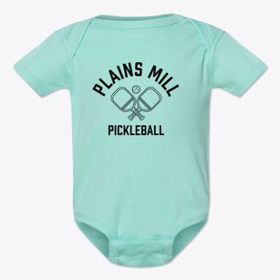 Plains Mill Virginia Pickleball Baby Onesie