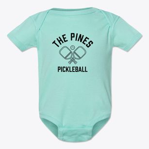 The Pines Massachusetts Pickleball Baby Onesie